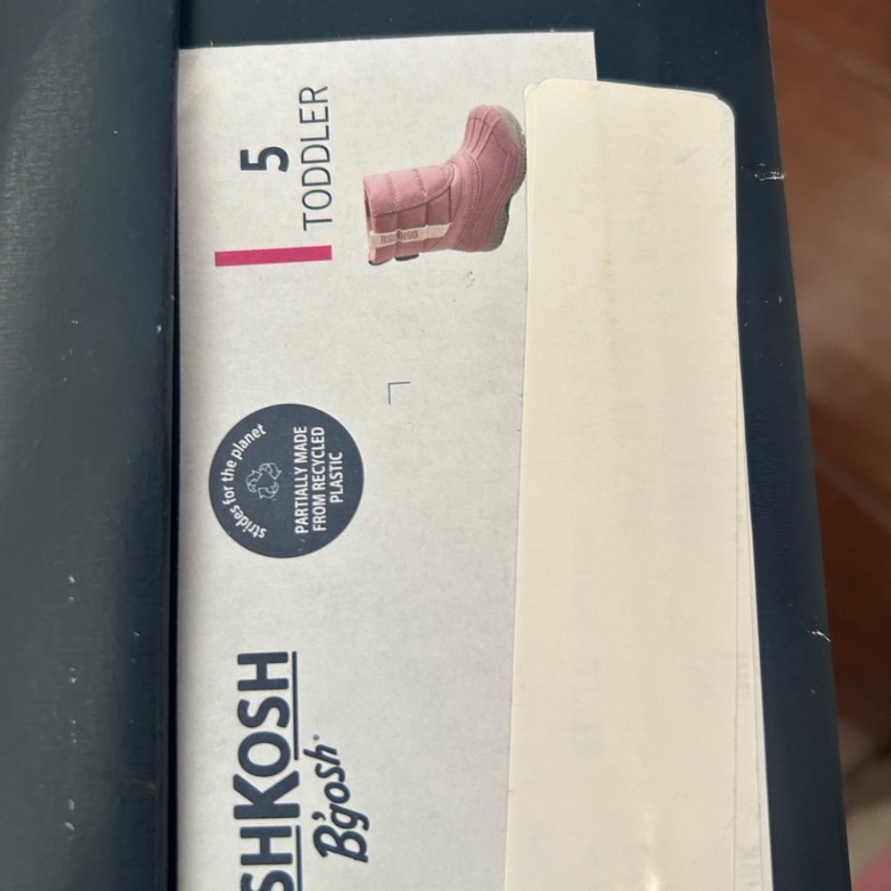 OshKosh B'gosh Splash Pink Toddler Boots - Picture 6 of 9